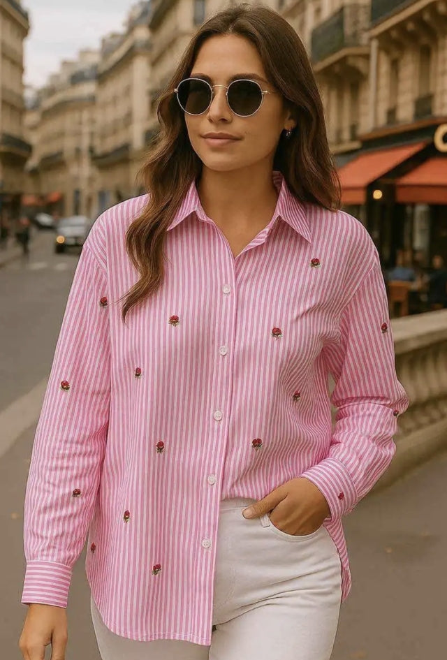 QNUZ 9277 Strawberry shirt bublegum