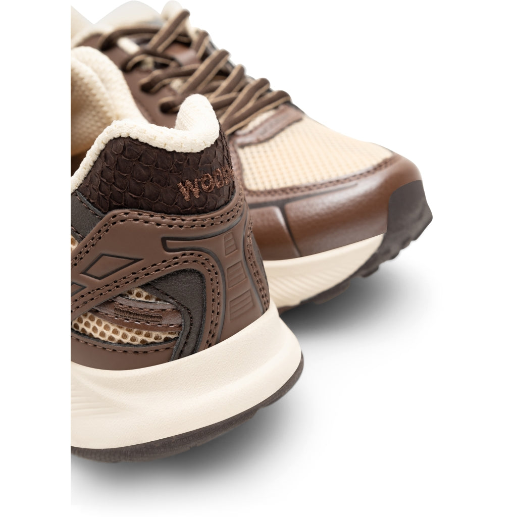 Woden WL804-541 Freja runner sneaker cacao