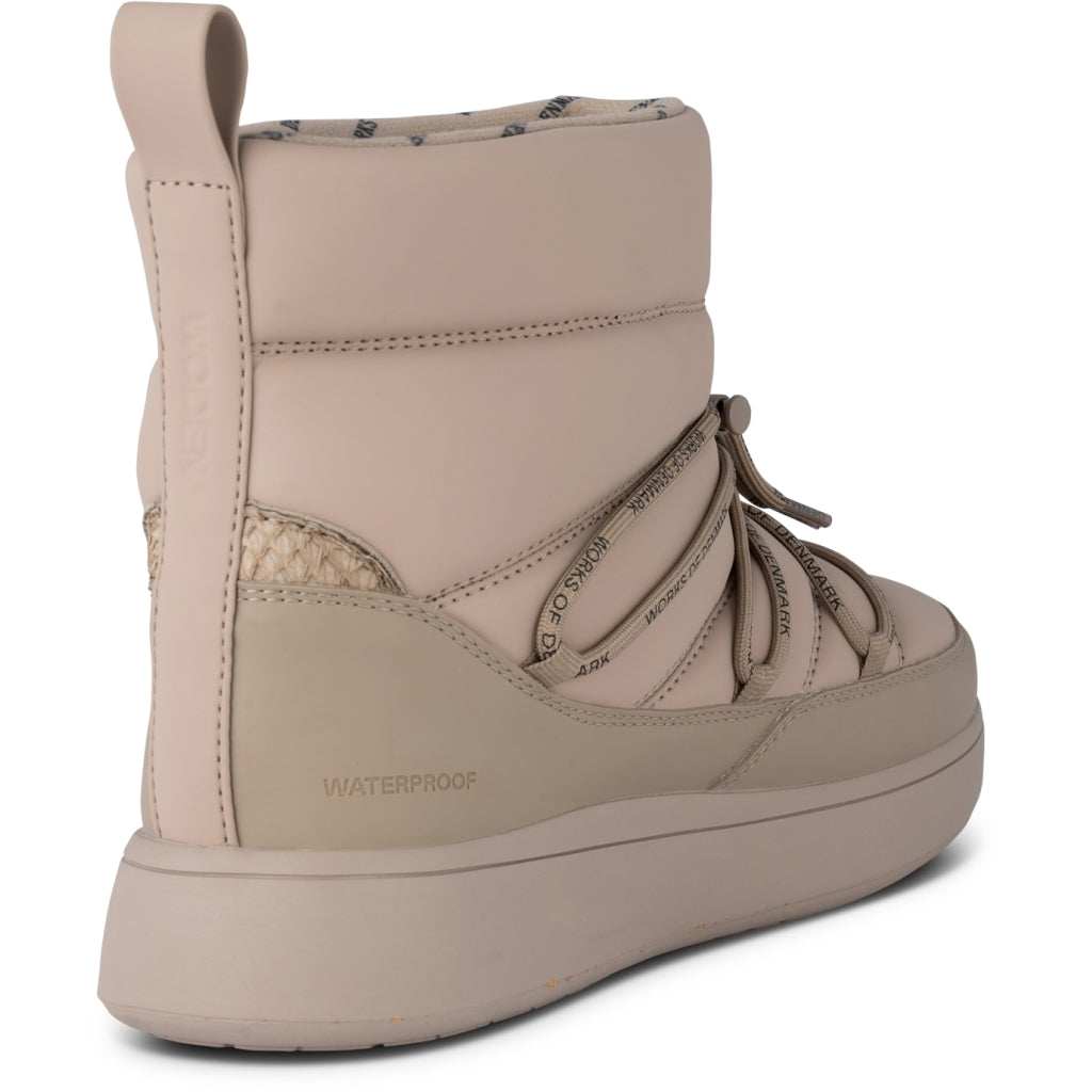 Woden WL968 Isa lace waterproof boot silver