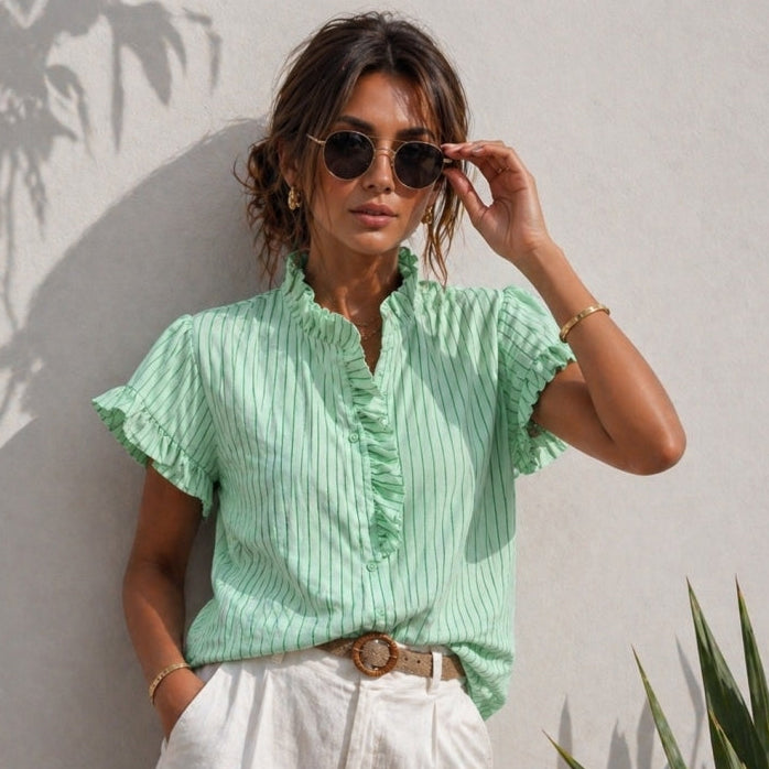 Qnuz 9377 Shirt stripes spring