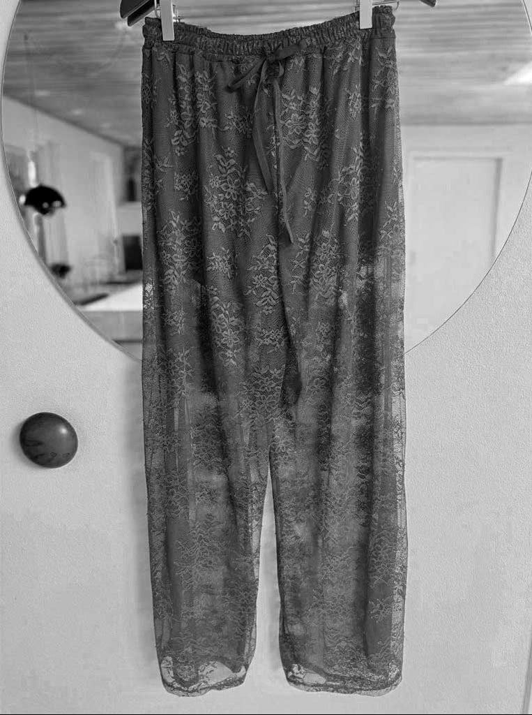 Qnuz 9171 lace pants black