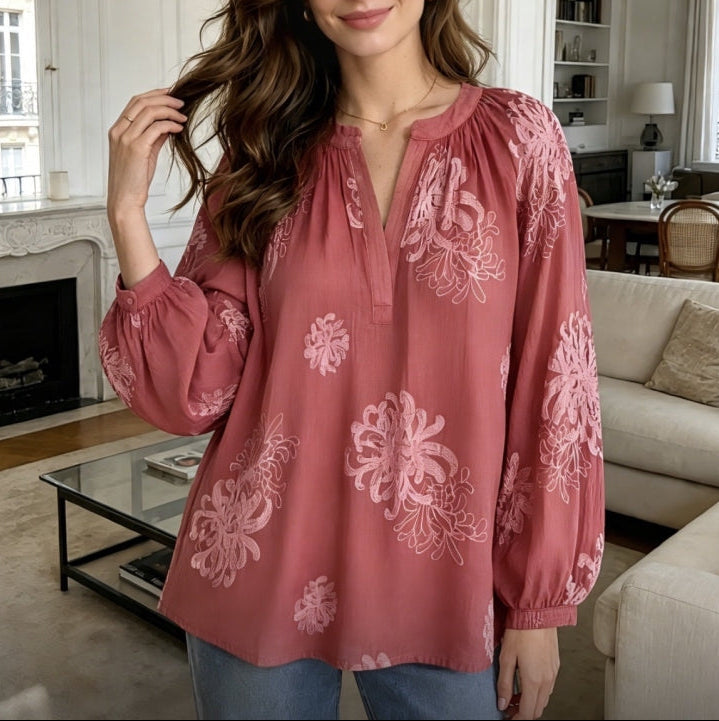 LECOCO 35168 Susse shirt wine red