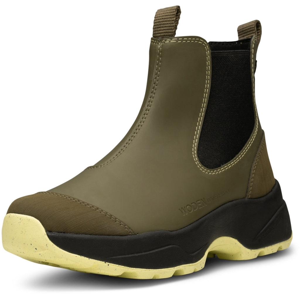 Woden WL957 Siri waterproof dark olive pale lime