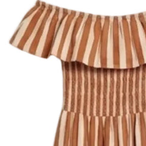 Qnuz 9417 dress stripe smock toscana