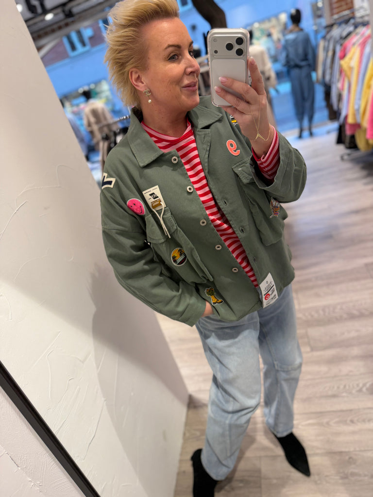 Boho Love B1315 Army jakke green