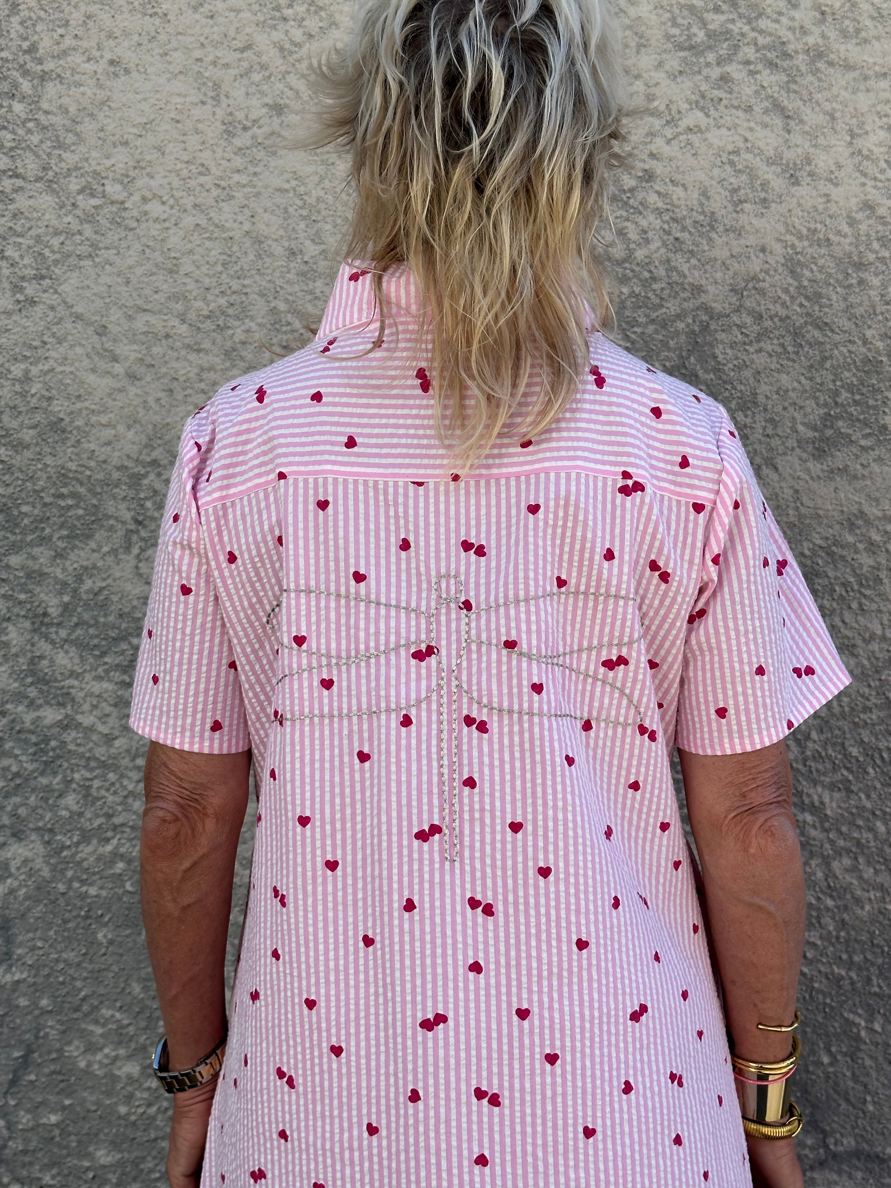 Gaspar 2601752 Java dress heart rose