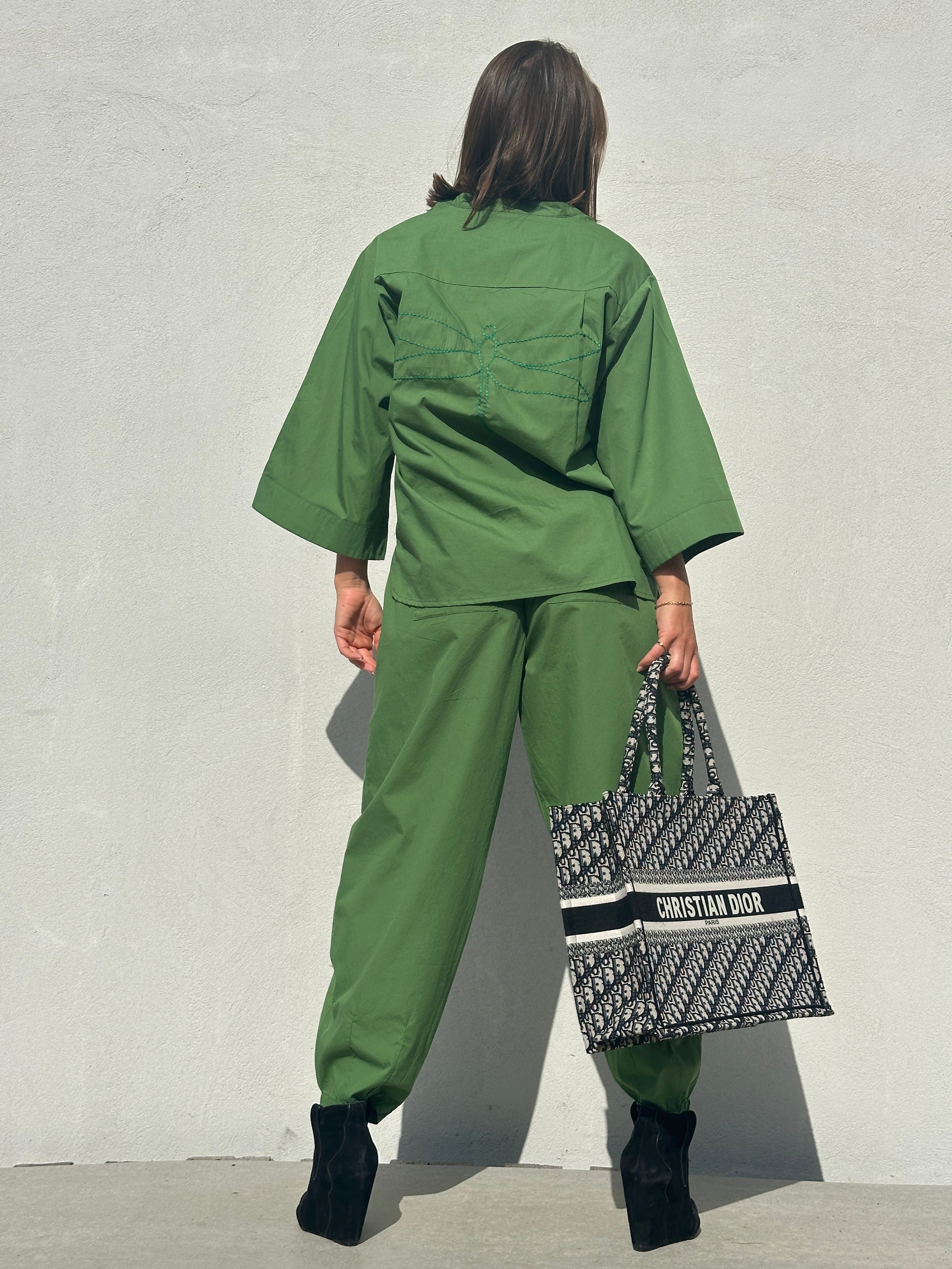 Gaspar 2601346 Mumbai blouse poplin apple green