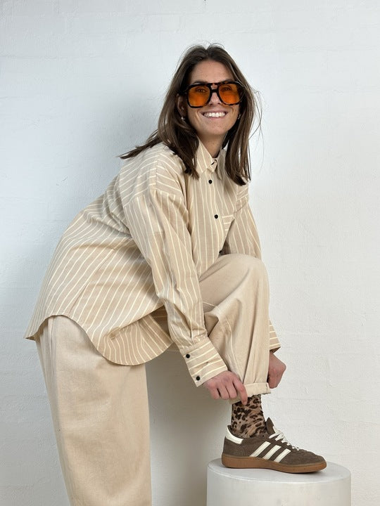 Gaspar 2610328 Skagen shirt stripe sand