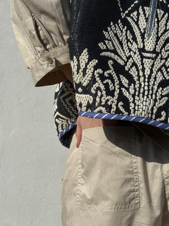 Gaspar 2601333 Marli waistcoat print black