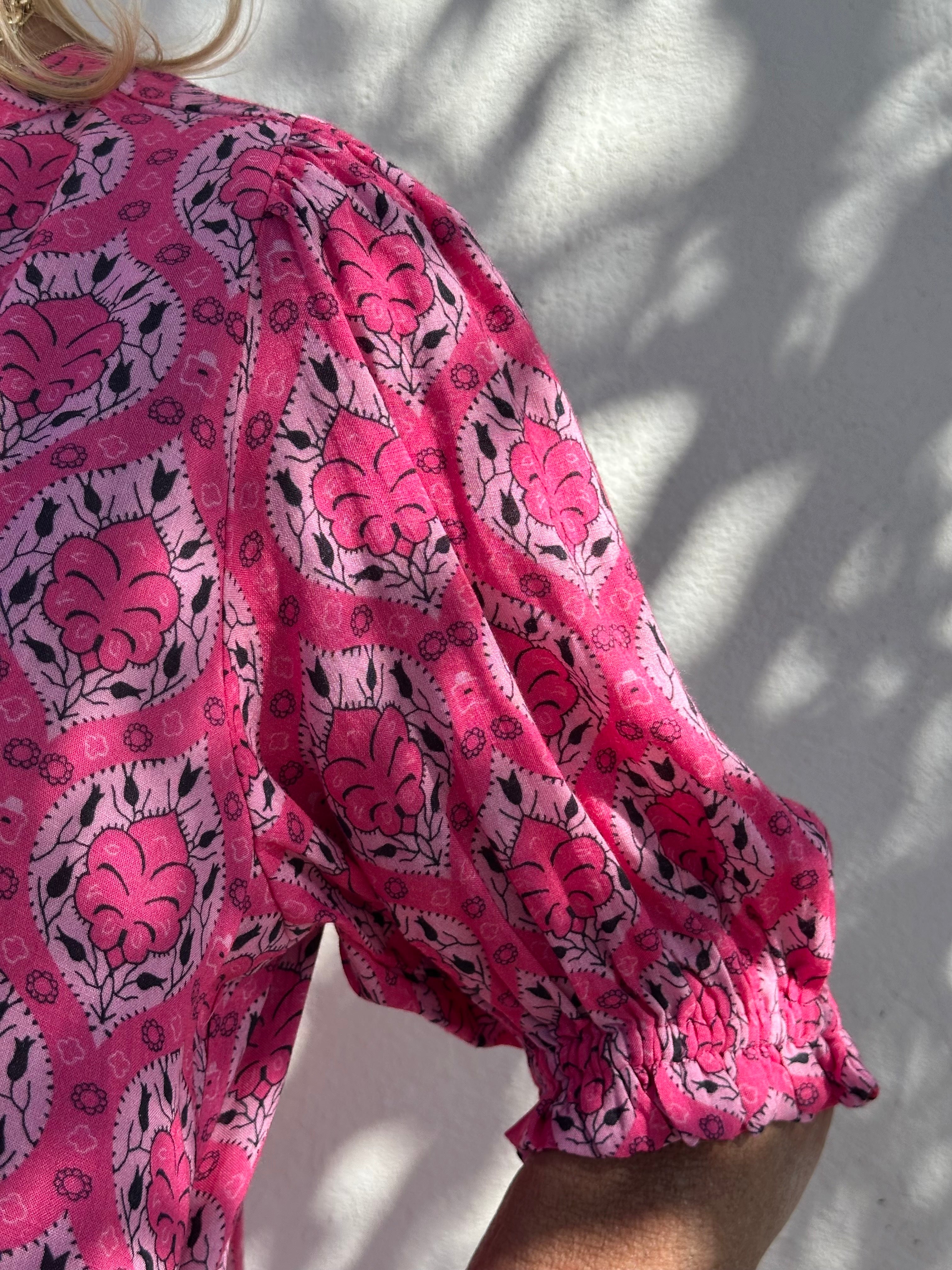 Gaspar 2601728 Tunø dress print pink