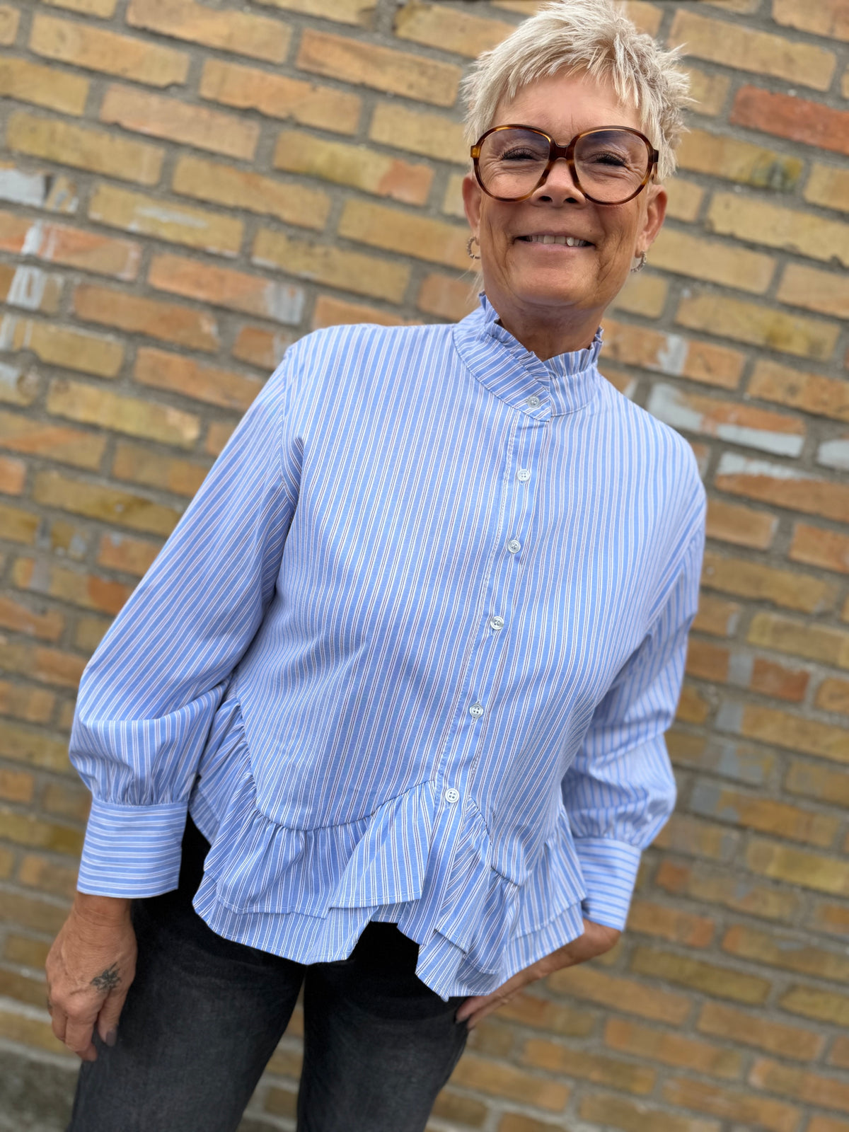 Boho Love B1440 Shirt stripes blue