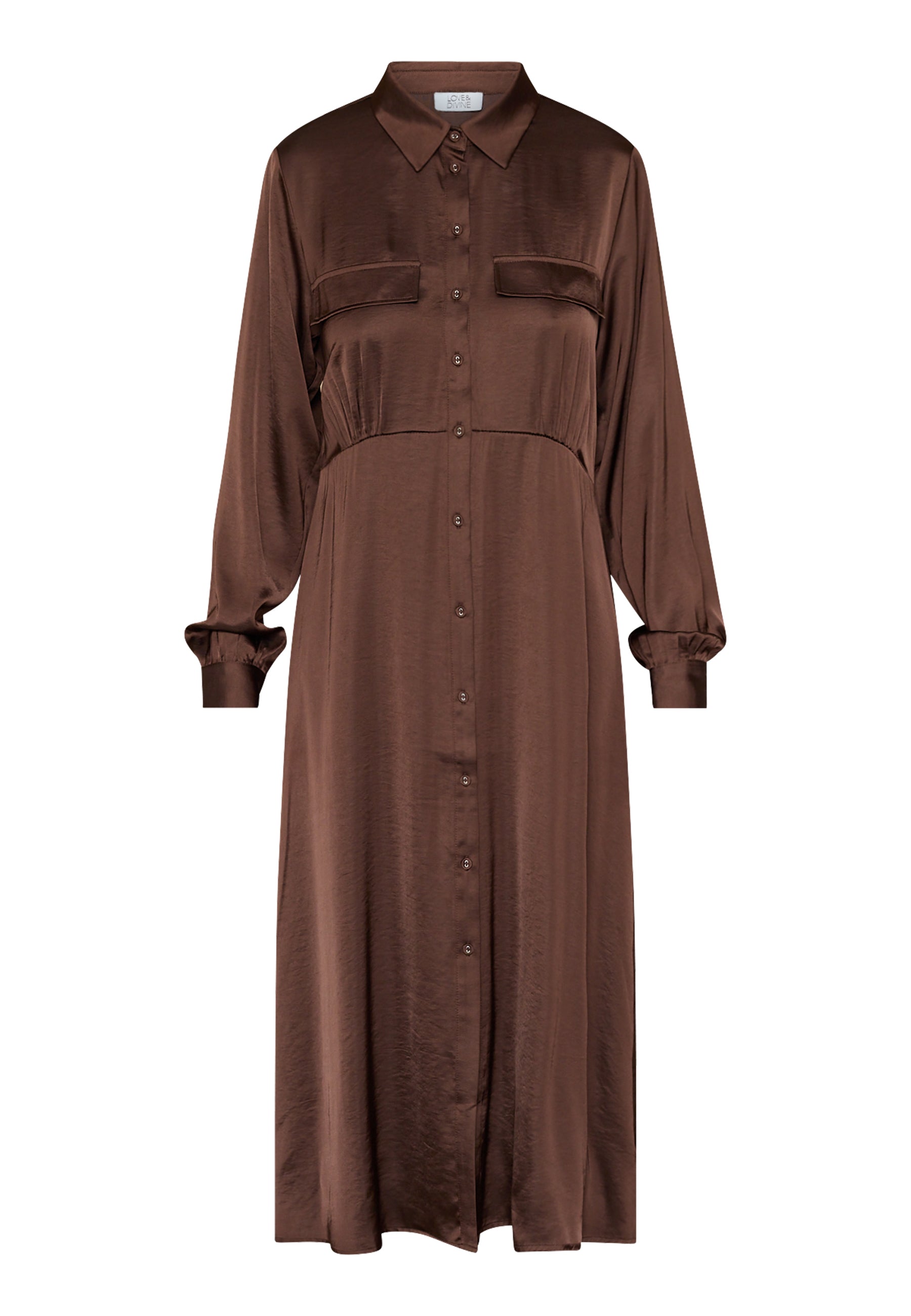 Love & Divine love1420-1 dress brown