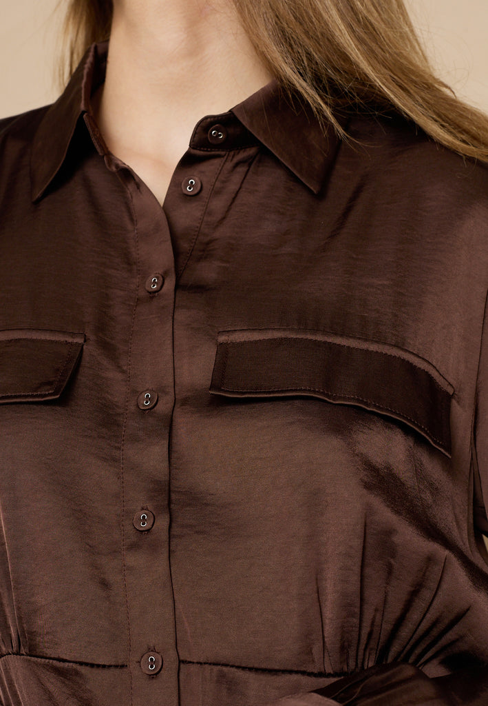 Love & Divine love1420-1 dress brown