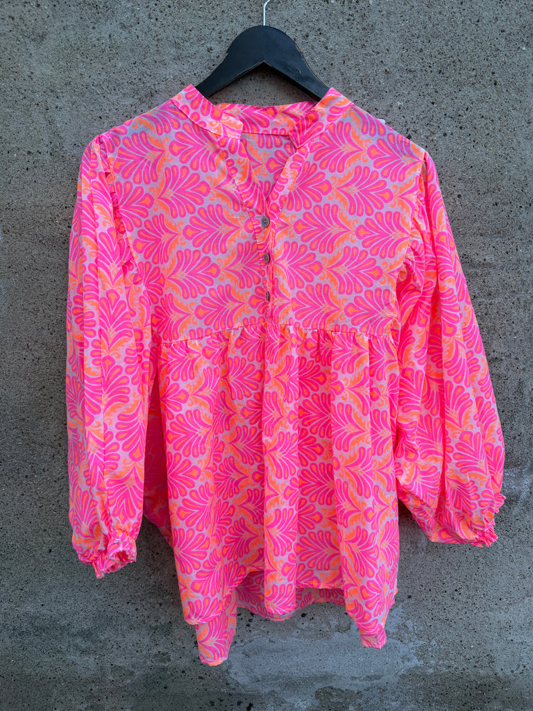 By Engbork Adelina shirt print pink