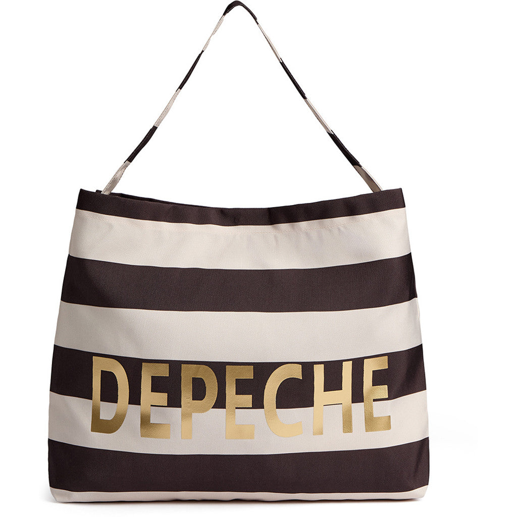 Depeche 16365 tekstil shopper bag stripe brown