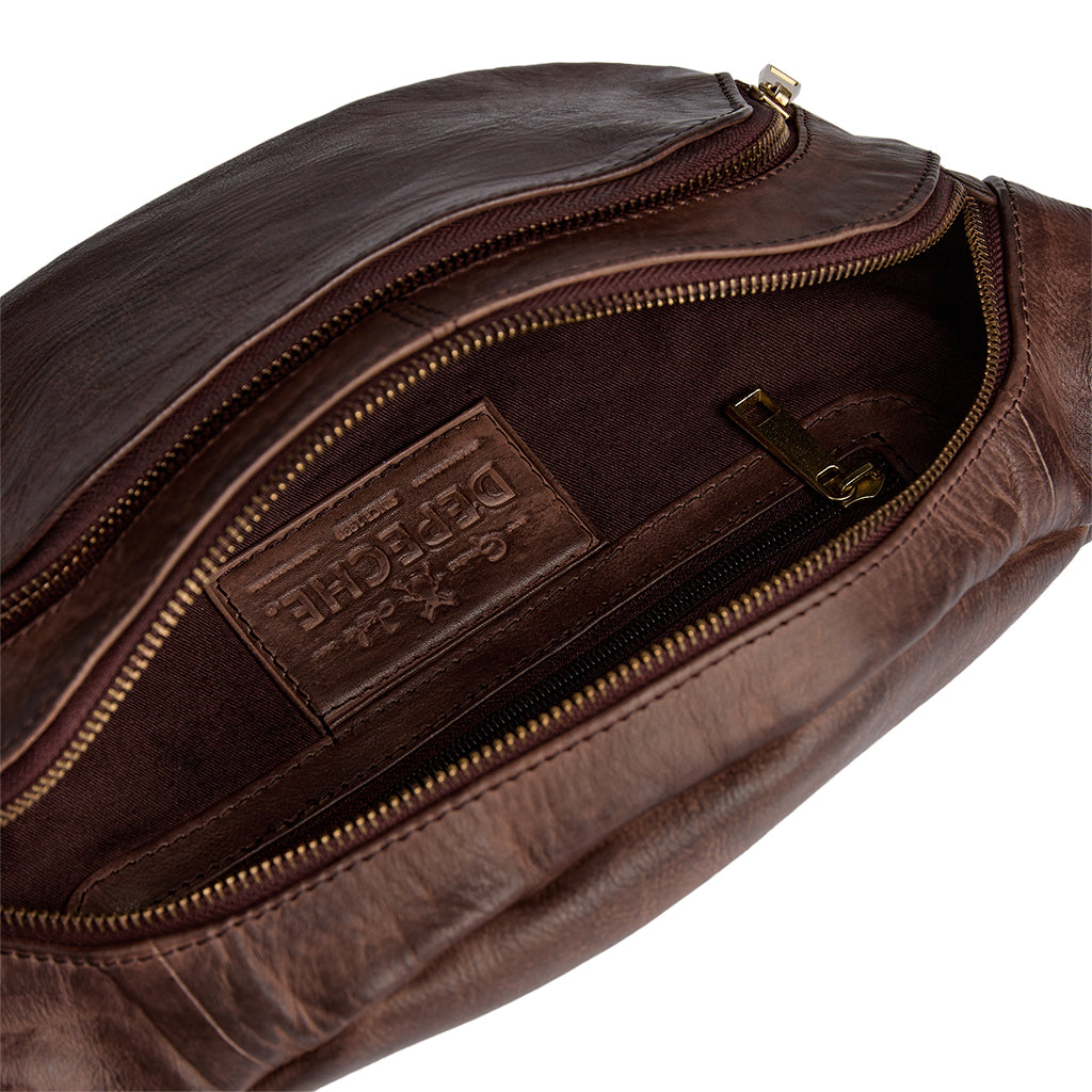 Depeche 12346 bum bag leather golden chic