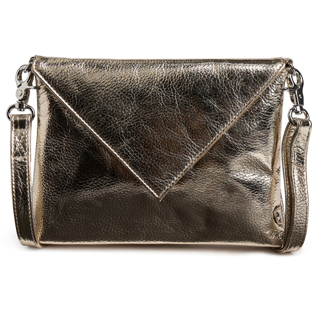 Depeche 16850 clutch leather gold