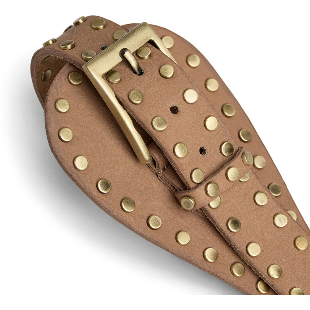 Depeche 17200 studded waist belt camel