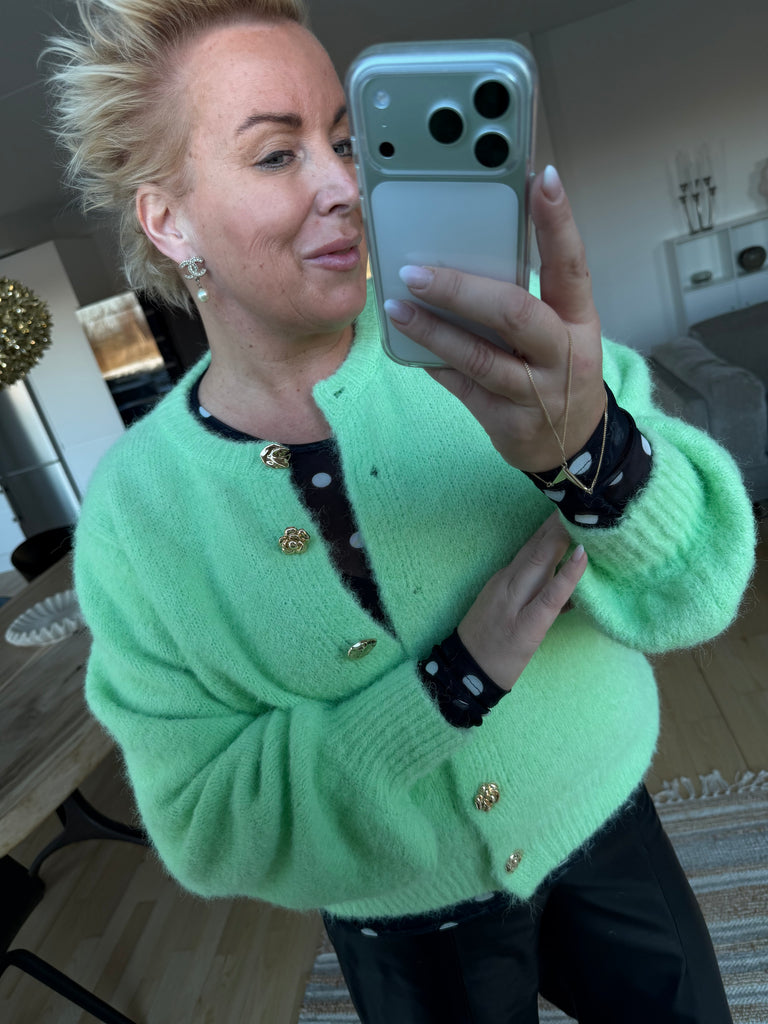 By Engbork Mindy strik cardigan mint