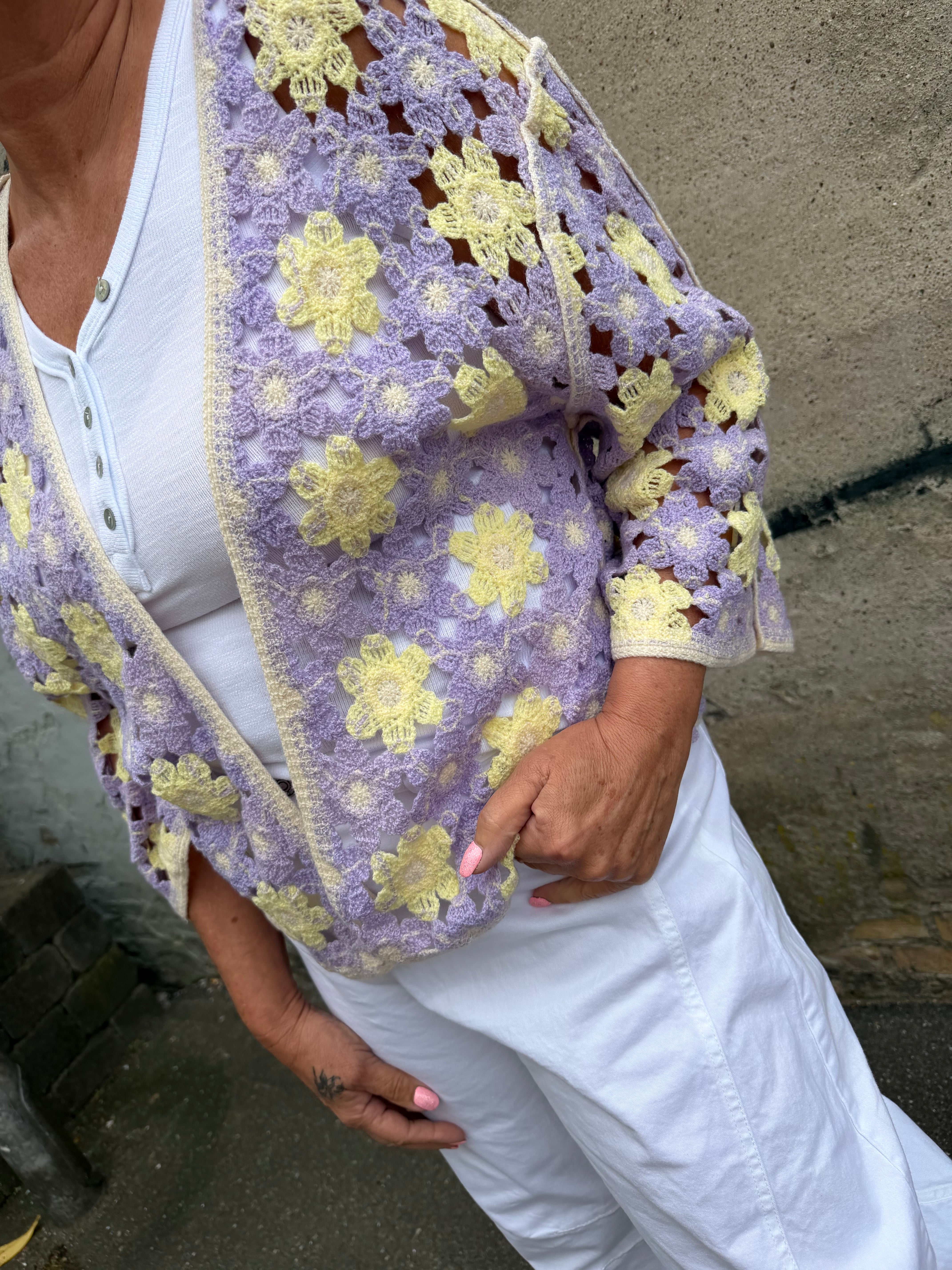 By Engbork Patricia jacket crochet lilla