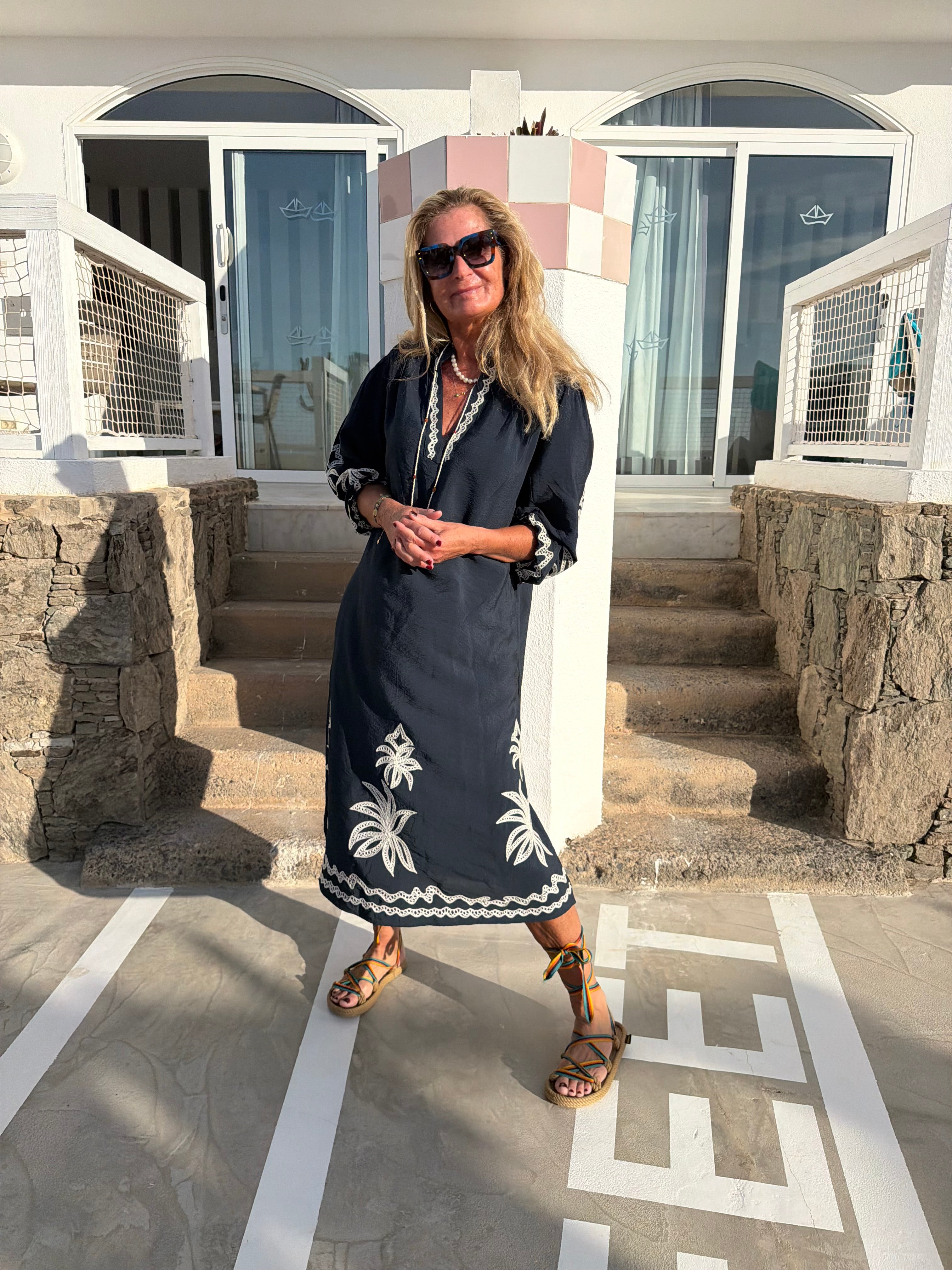 WAUW Roberta dress navy