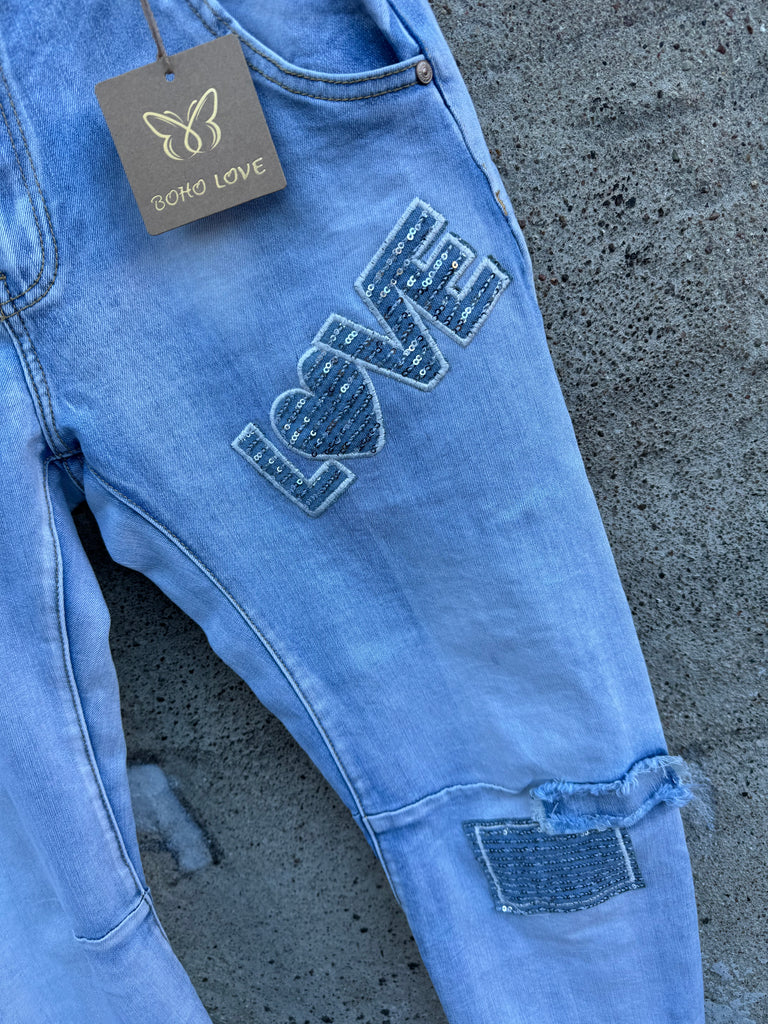 Boho Love B1199 jeans light denim