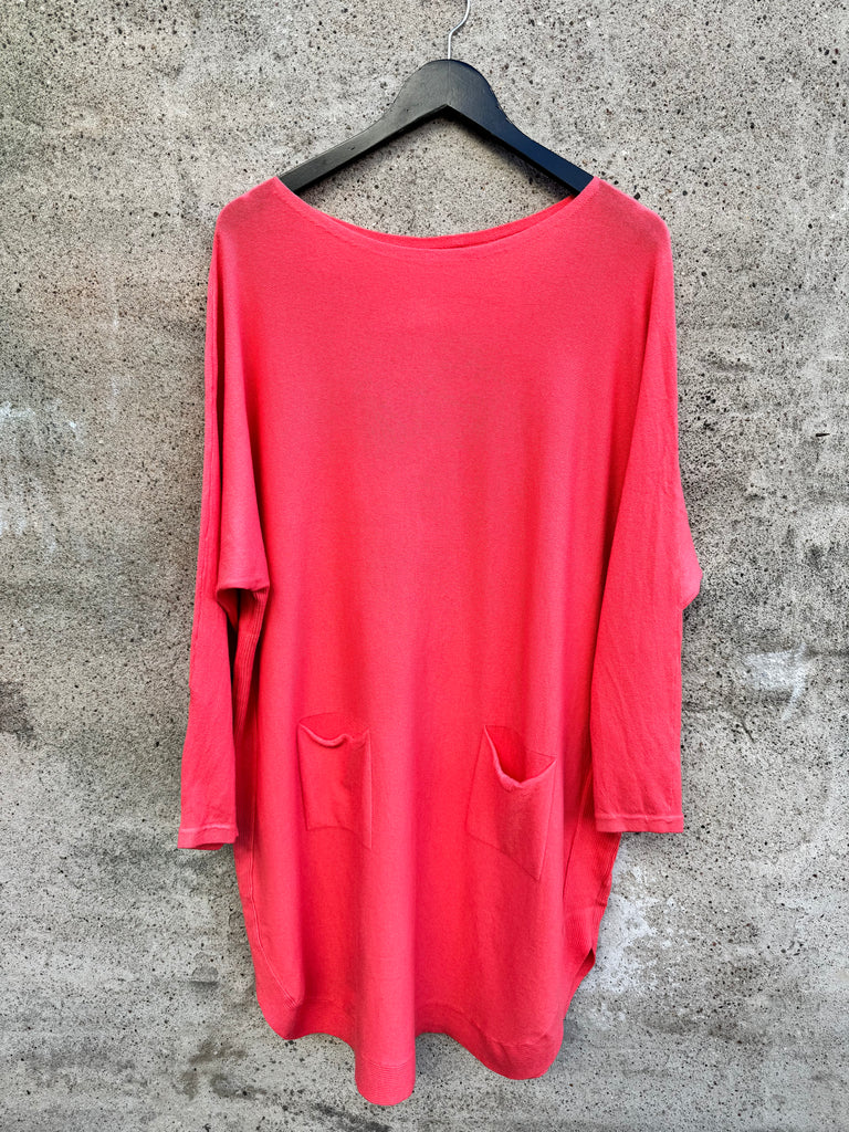 By Engbork Diva knit dress coral