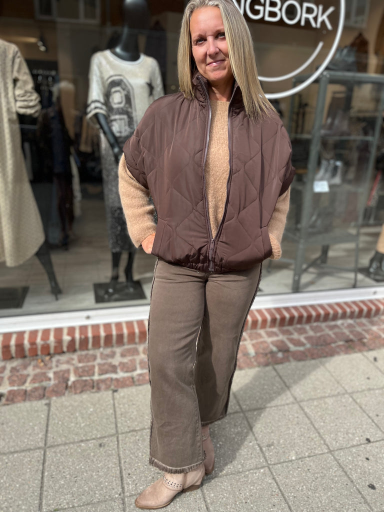 Boho Love B1280 vest vatteret brown