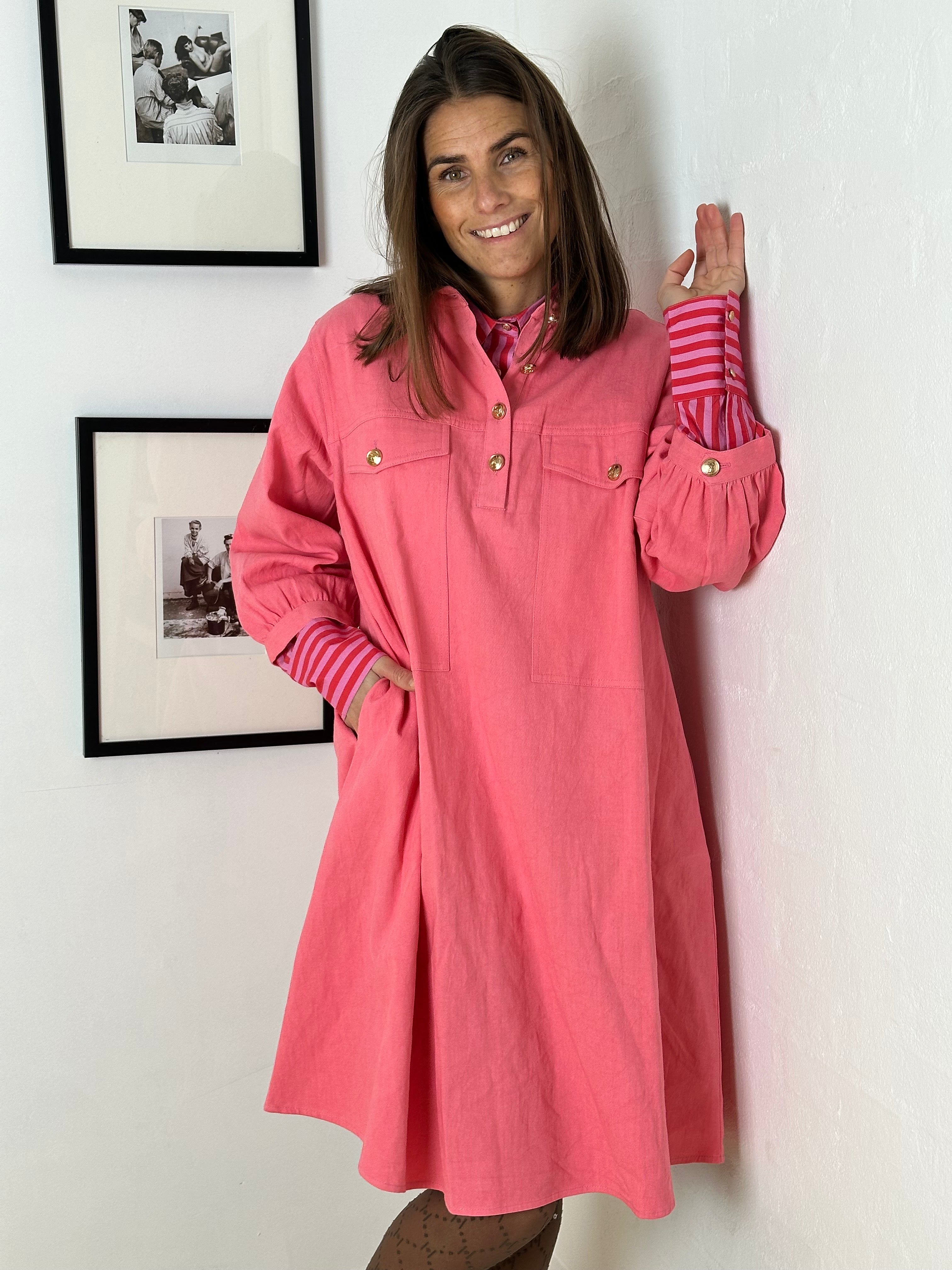 Gaspar 2510722 Rio dress canvas pink