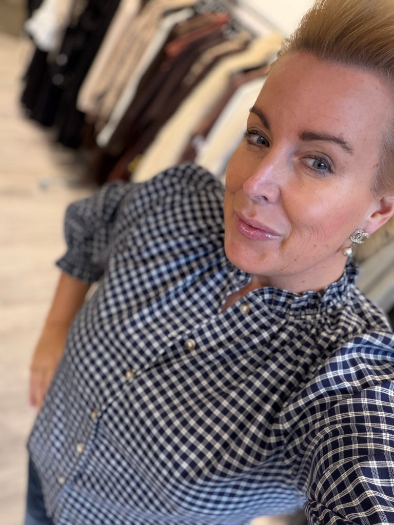 Boho Love B1303 skjorte check navy