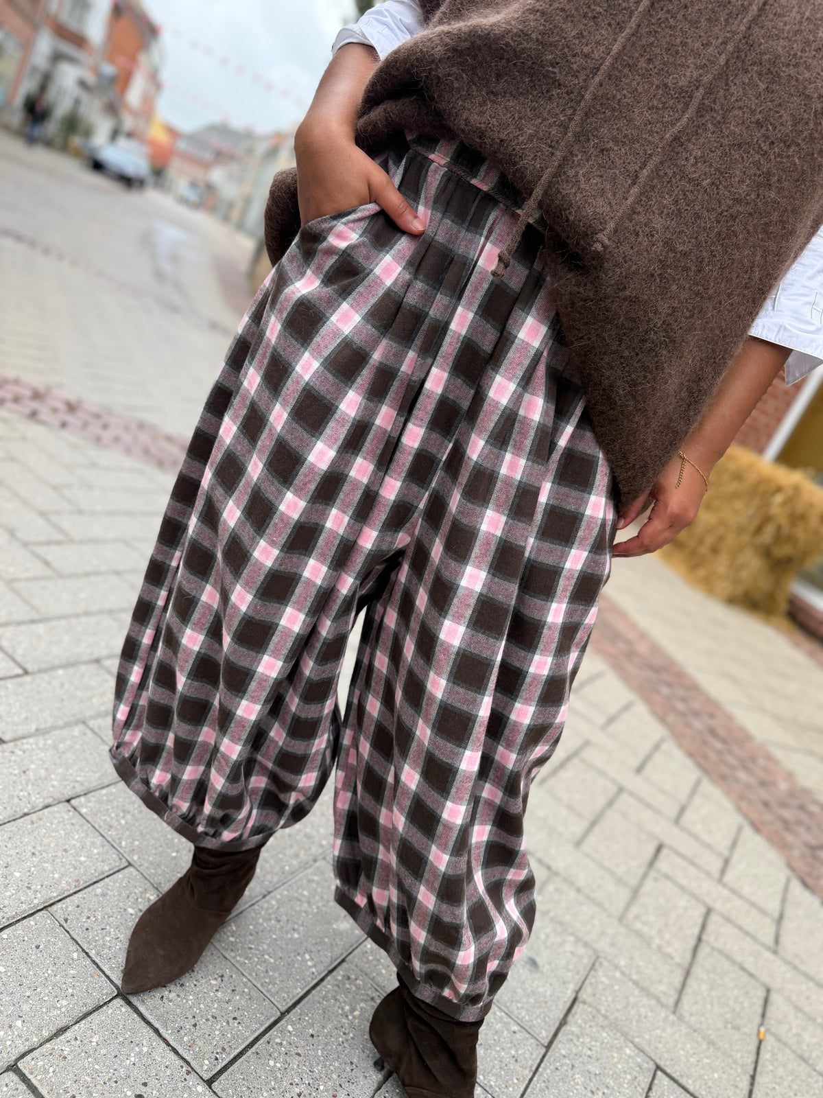 CABANA Living Panto 07082614-11 pants check rose