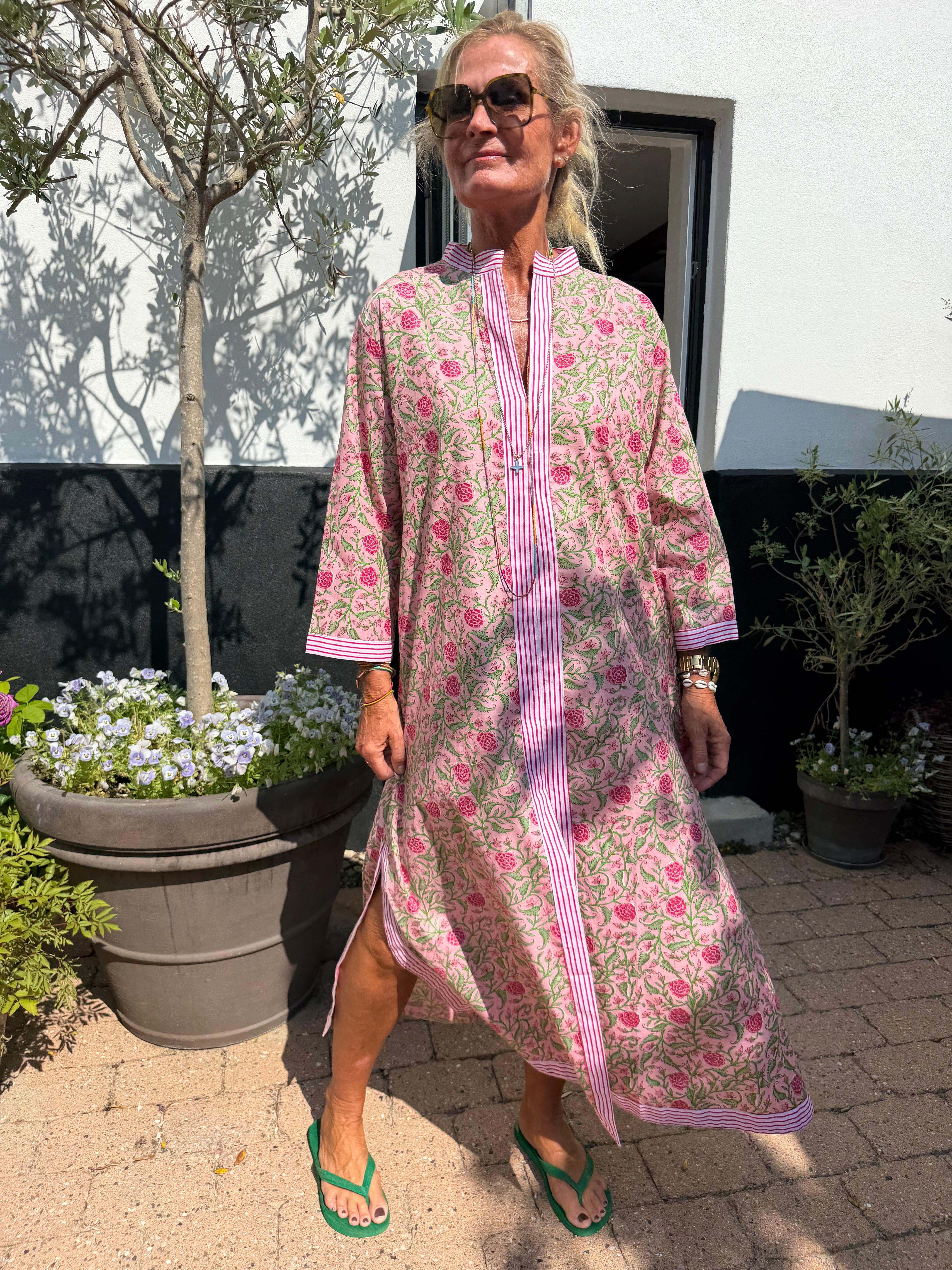 CABANA Living Inaya kaftan dress pink