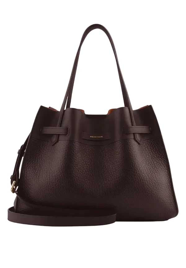 Pourchet Paris 20040 Blossom handbag XL marron