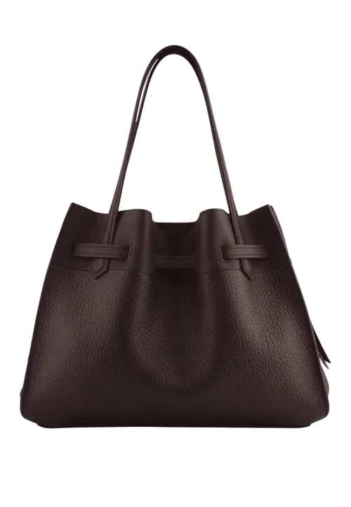 Pourchet Paris 20040 Blossom handbag XL marron