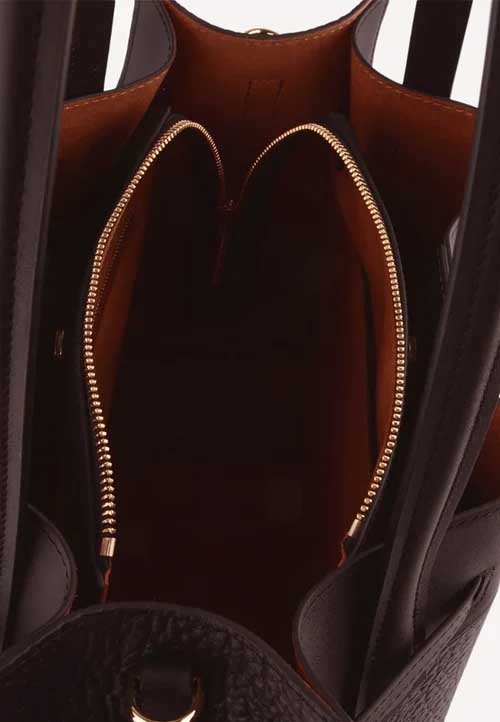 Pourchet Paris 20040 Blossom handbag XL marron