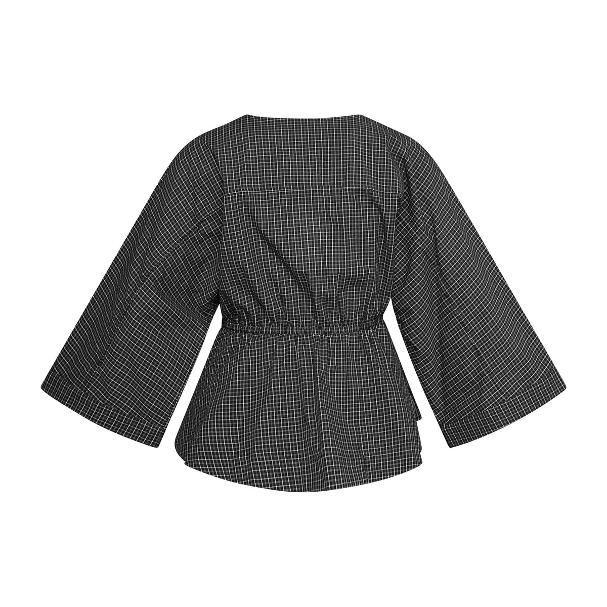 Love & Divine love1510-1 shirt check black