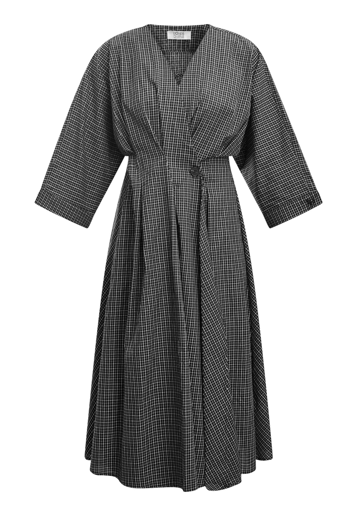 Love & Divine love1602-1 dress check black