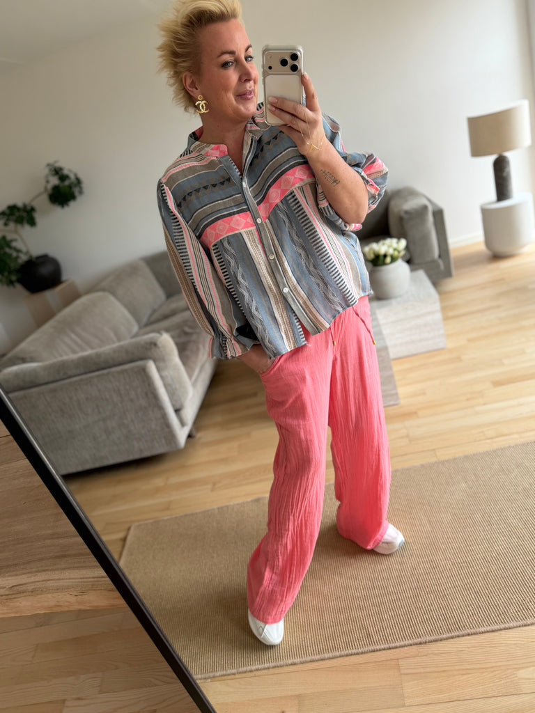 By Engbork Villa boheme bluse stripe blue