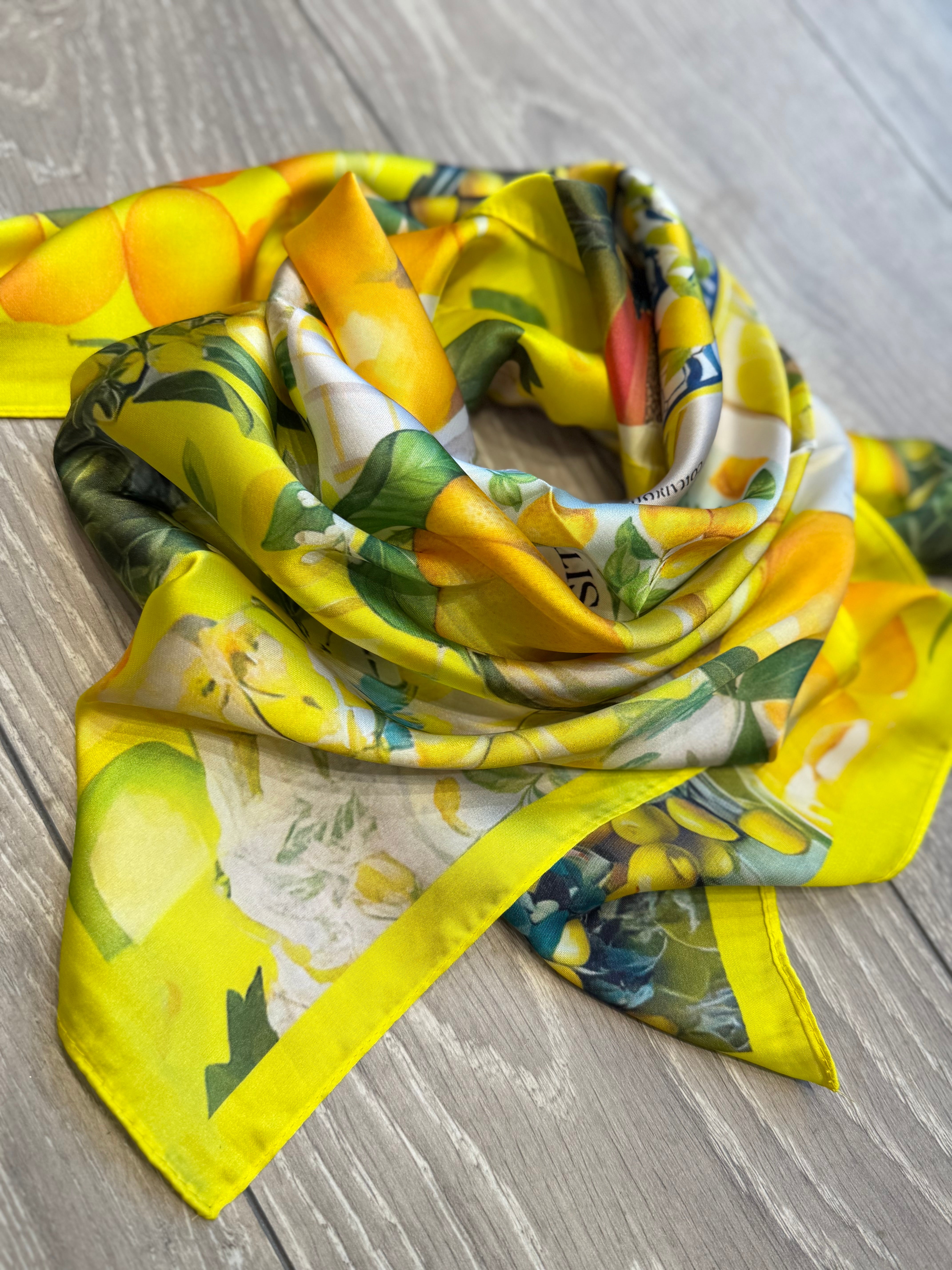 By Engbork tørklæde print yellow