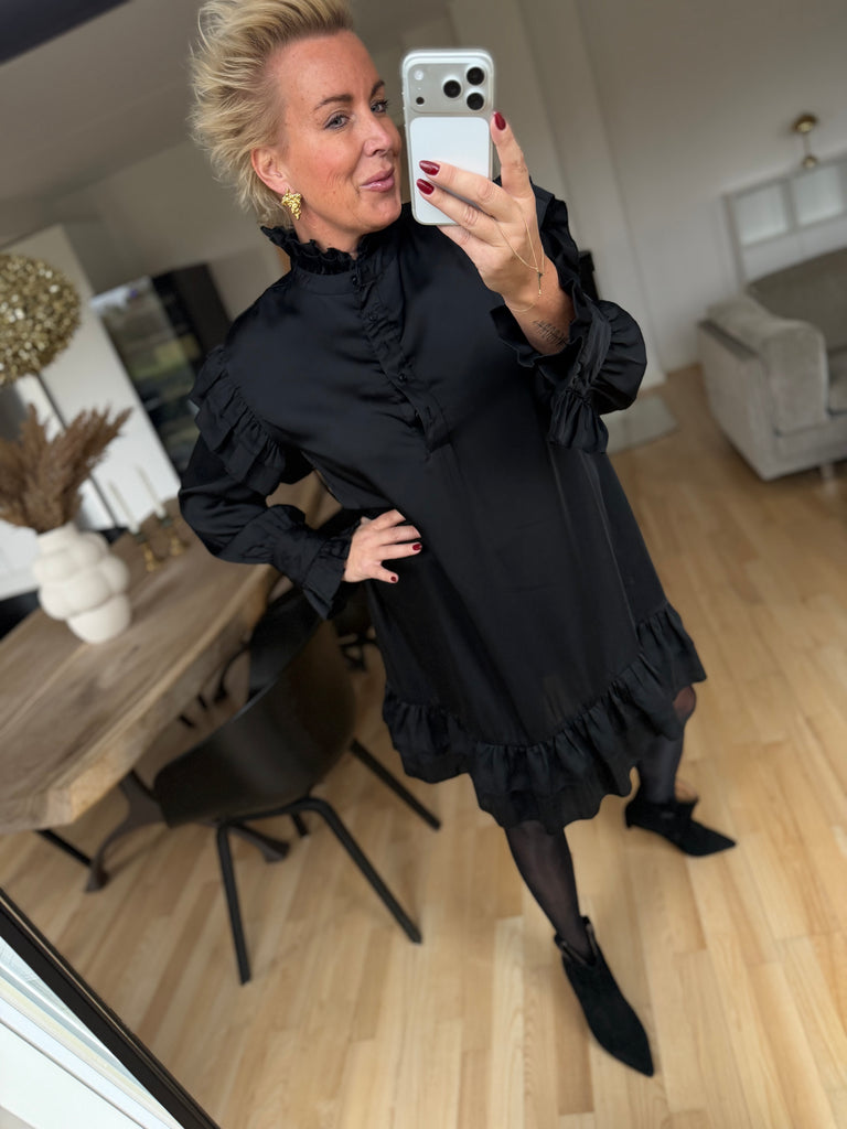 Gaspar 2510708 Jacqueline dress solid black