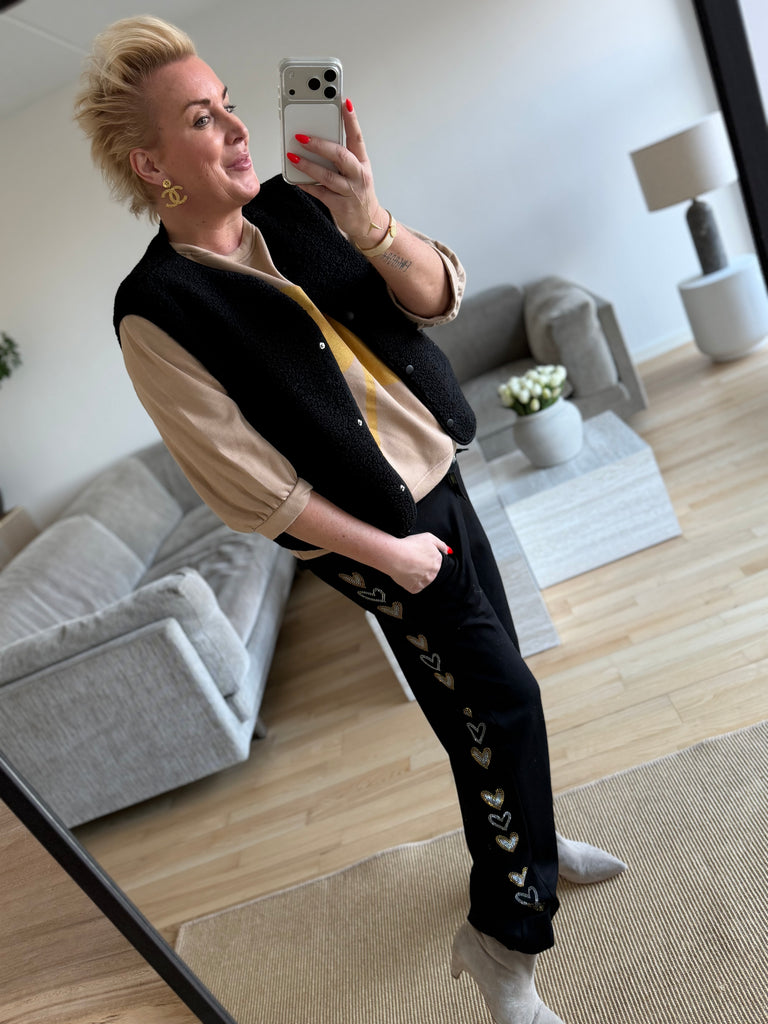 By Engbork heart pants black