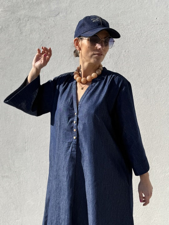 Gaspar 2601707 Mumbai short dress denim