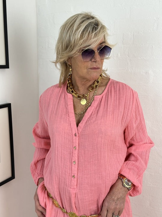 Gaspar 2510719 Miami kaftan coral