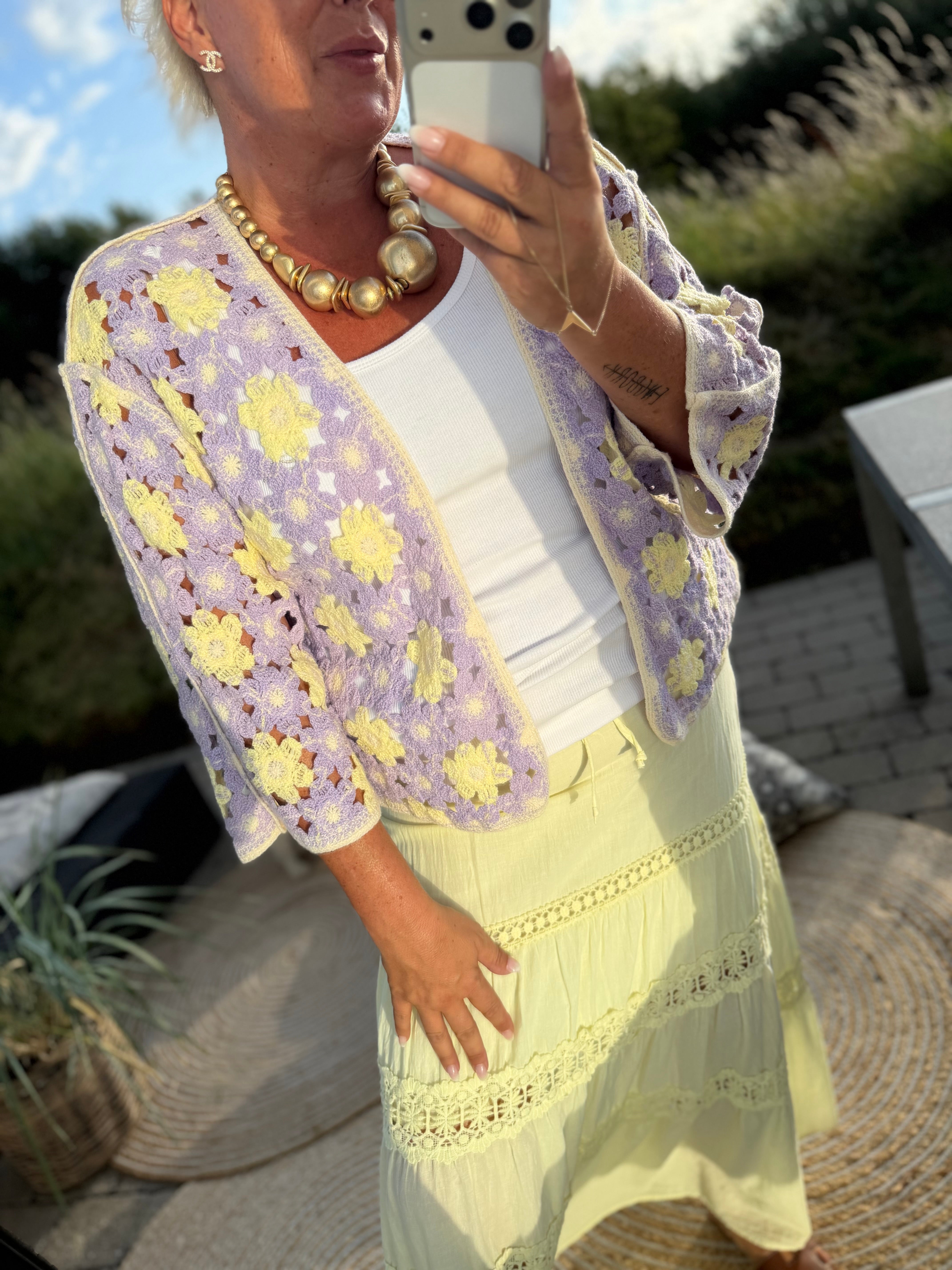 By Engbork Patricia jacket crochet lilla