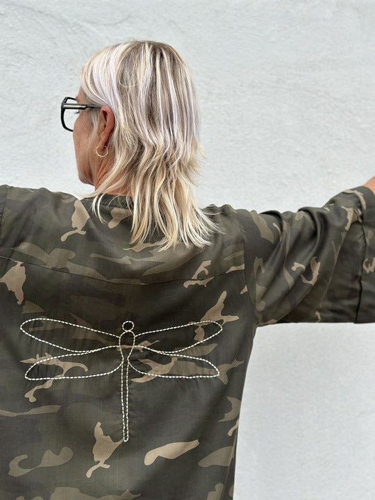 Gaspar 2507703 Mumbai camo kjole