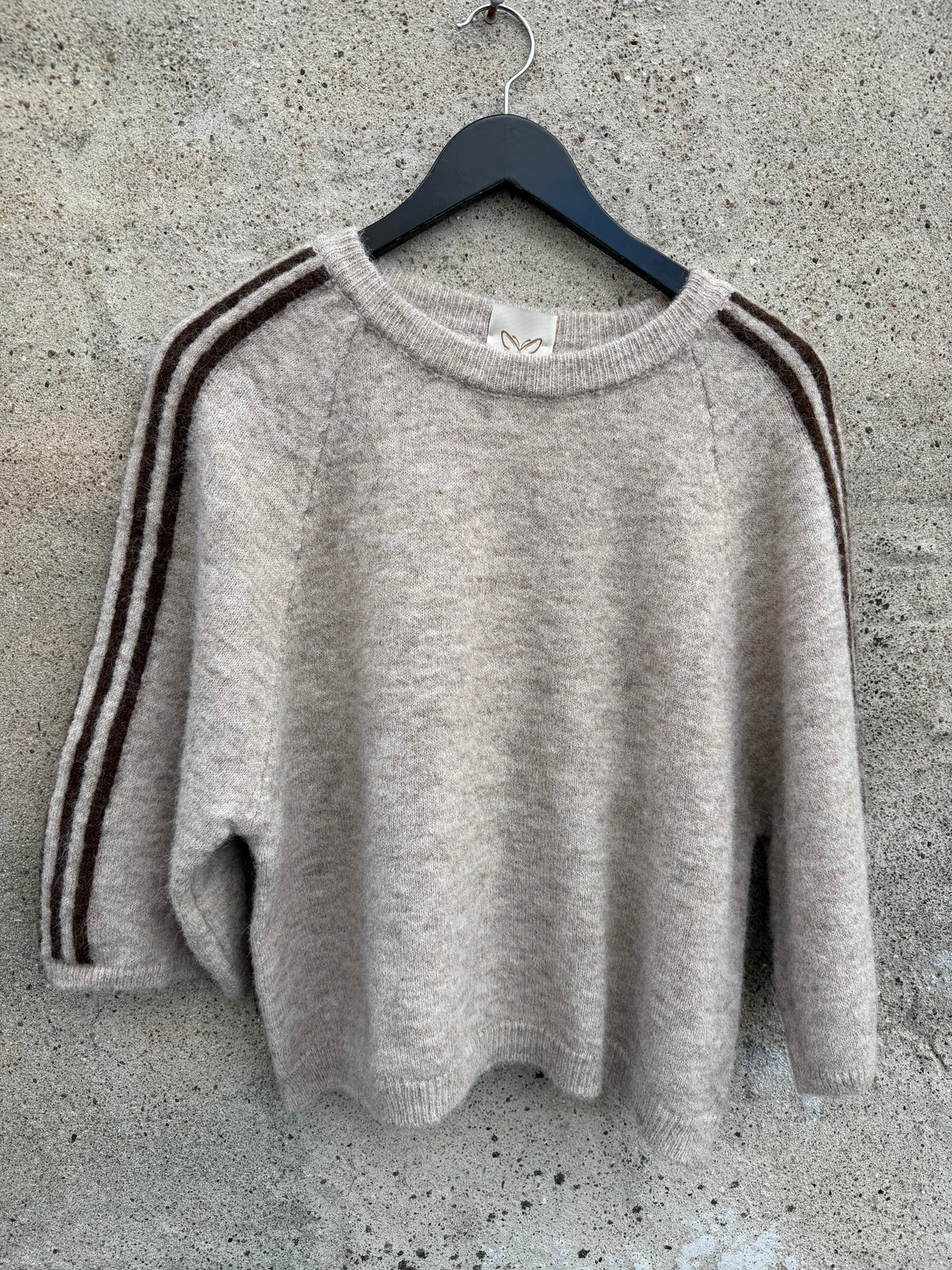 Boho Love B1438 Strik brown stripes sand