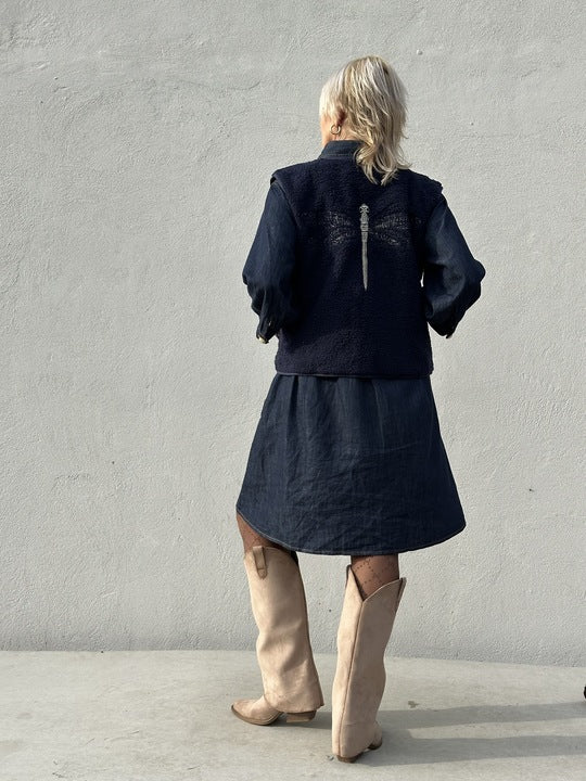 Gaspar 2510301 Duffy waistcoat blue