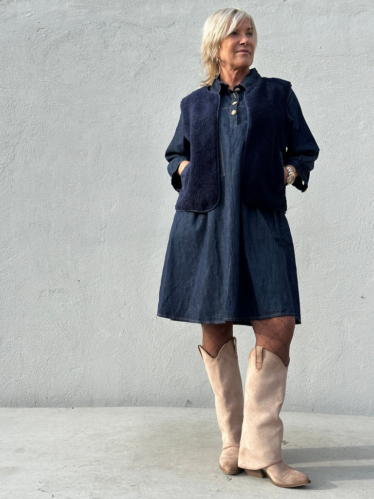 Gaspar 2510301 Duffy waistcoat blue