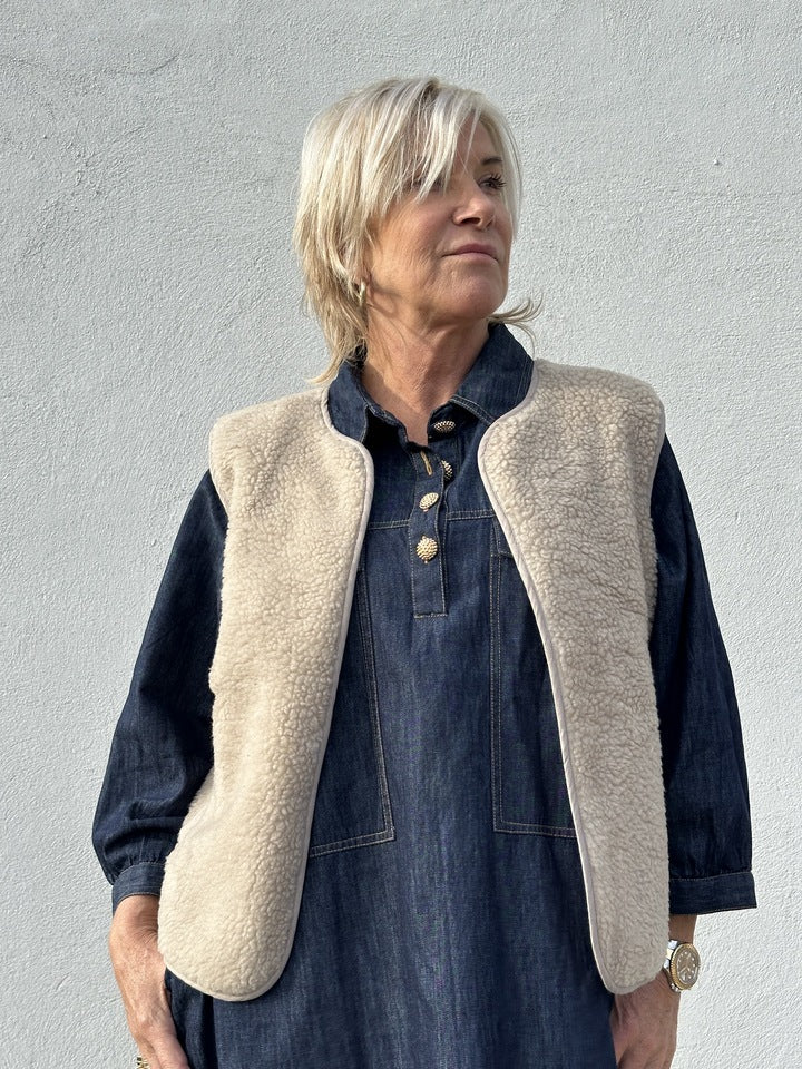 Gaspar 2510301 Duffy waistcoat champagne