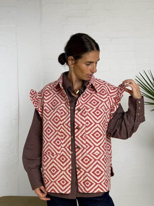 Gaspar 2510314 Toronto waistcoat red